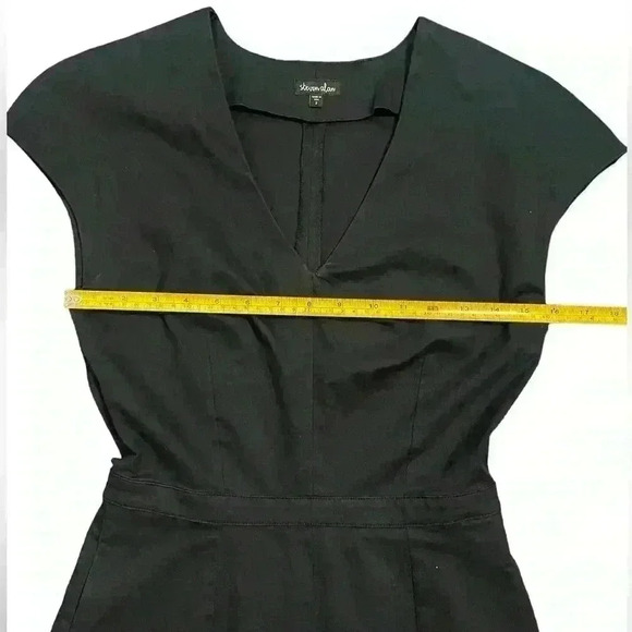 Steven Alan Navy Blue V-Neck Sleeveless Dress Size 2 - Picture 5 of 10